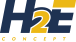 H2E Concept logo bleu
